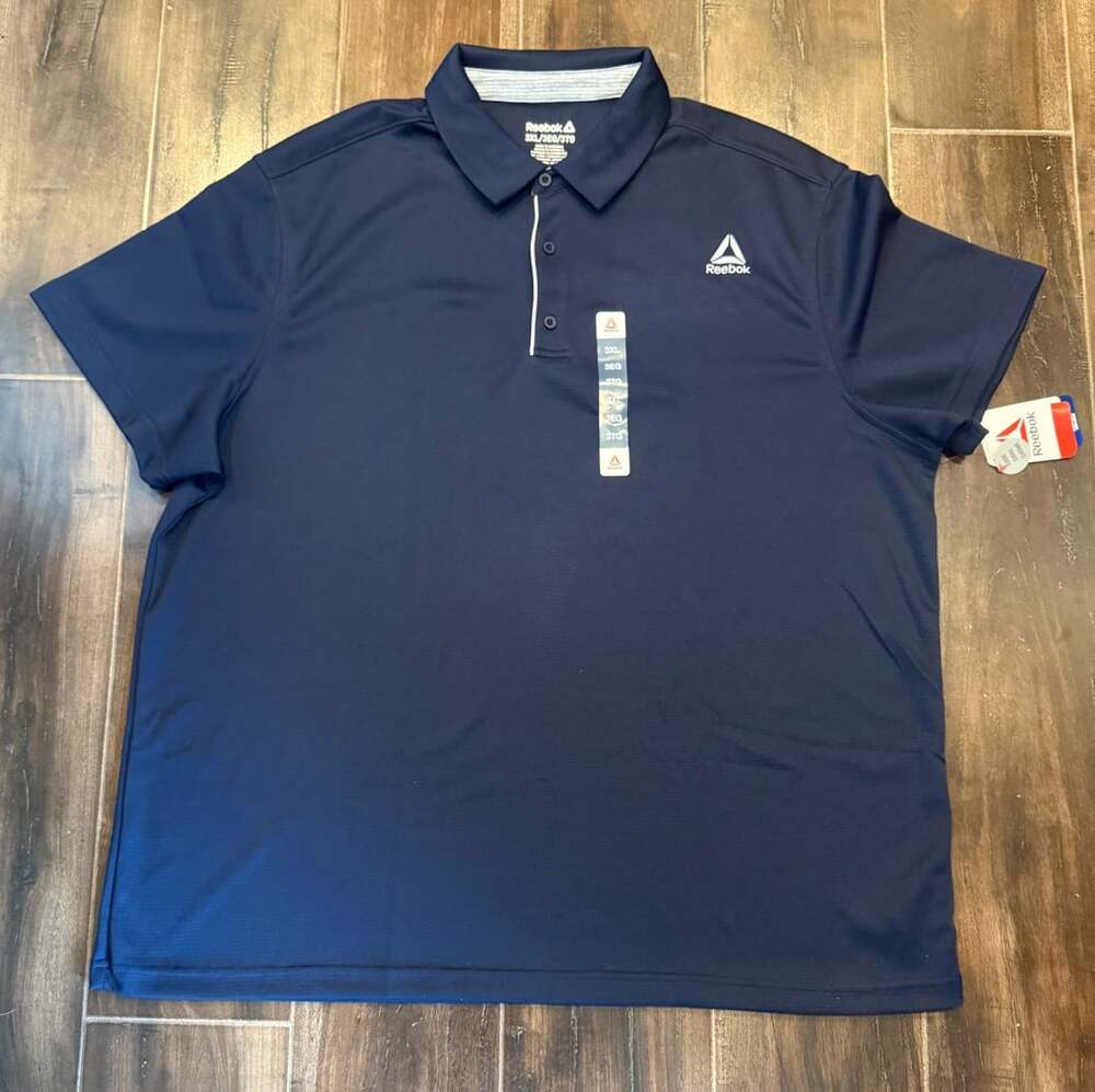 Reebok Performance Ace Polo Shirt Size 3XL Blue